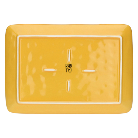 Блюдо сервірувальне прямокутне Rose&amp;Tulipani Milano CONCERTO OCRA, керамограніт, охра, 27 х 19 см - 5