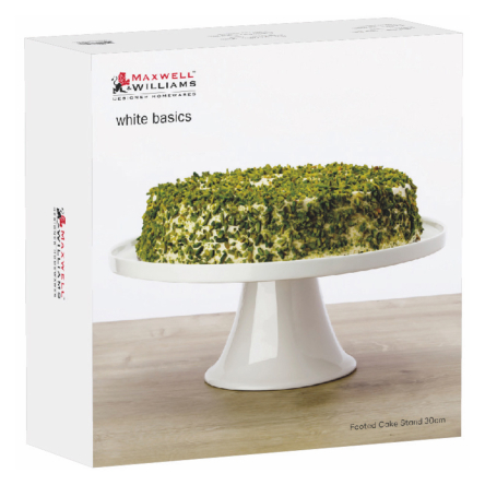 AY0368 Подставка для торта WHITE BASICS ROUND фарфоровая, 30 х 11 см - 5
