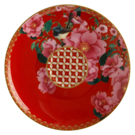 HV0167 Набір чашок для еспресо з блюд. TEAS &amp; C`S Silk Road Cherry Red, діам. 12,5 см, 85 мл, 2 шт - 2