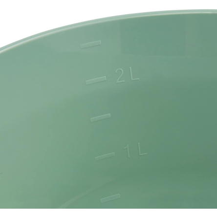 Миска пластиковая Keeeper с отливом зеленая 2.5л (KEE-0552.1) - 6