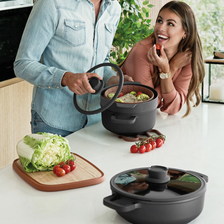 Кастрюля BergHOFF с антипригарным покрытием LEO STONE, диаметр 24см, 5.6л (3950303) - 4