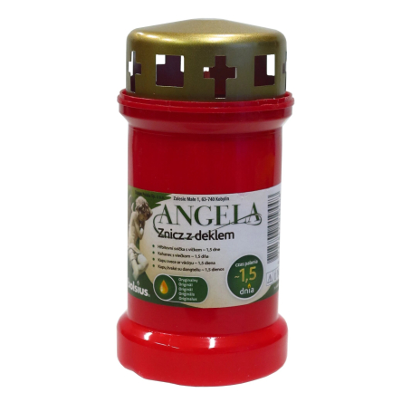 Лампадка пластмассовая Bolsius Angela красная (BOL-189541) - 1