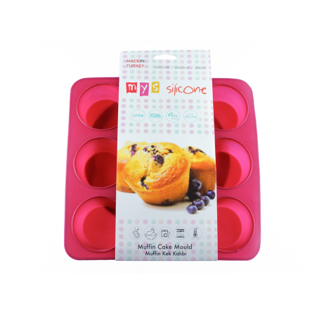 Форма силіконова MysSilicone для випікання тарталеток 9шт малинова (MYS-609) - 5 Форма силіконова MysSilicone для випікання тарталеток 9шт малинова (MYS-609) - 5