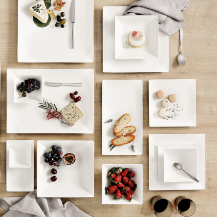 AX0522 Блюдо серверувальне прямокутне WHITE BASICS ROUND, порцелянова, 34 х 19 см - 3