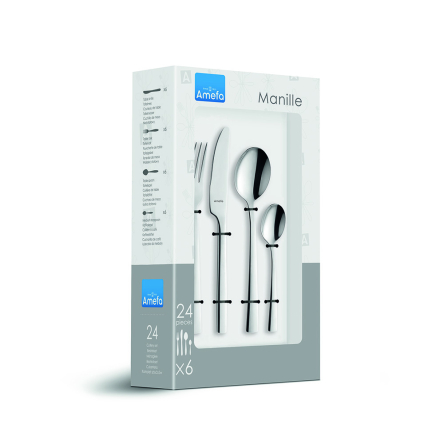 F903500B322C91 Набор столовых приборов Manille Mirror, пр. 24 - 3