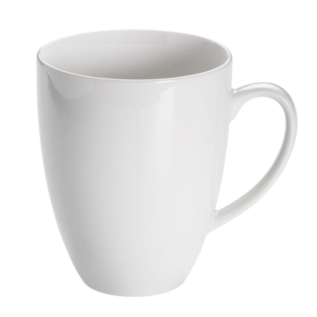 P058 Кухоль WHITE BASICS ROUND, порцеляновий, 375 мл - 1 P058 Кухоль WHITE BASICS ROUND, порцеляновий, 375 мл - 1