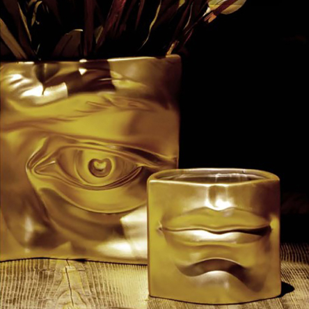 Ваза Rituali Domestici AUGUSTO NOSE GOLD, кераміка, 9,5 х 8 х 13 см - 2