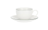 P005800015 Чашка для кави з блюдцем La Porcellana Bianca DINTORNO, порцеляна, 100 мл - 1