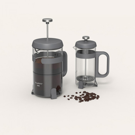 Френч-прес BergHOFF для кави/чаю, скляний, у металевій підставці, 0,8 л. (3950655) - 4 Френч-прес BergHOFF для кави/чаю, скляний, у металевій підставці, 0,8 л. (3950655) - 4