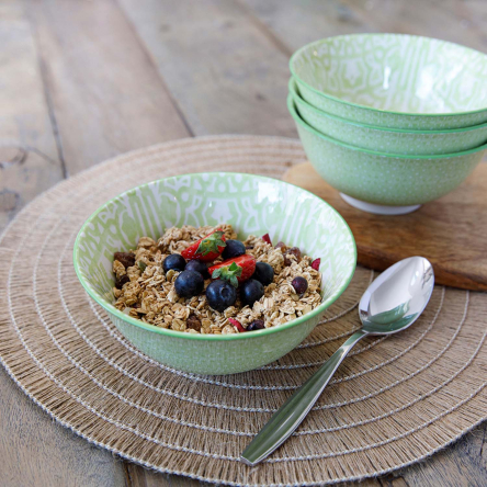 Миска Kitchen Craft GREEN TILE, кераміка, діам. 16 см, 500 мл - 4 Миска Kitchen Craft GREEN TILE, кераміка, діам. 16 см, 500 мл - 4