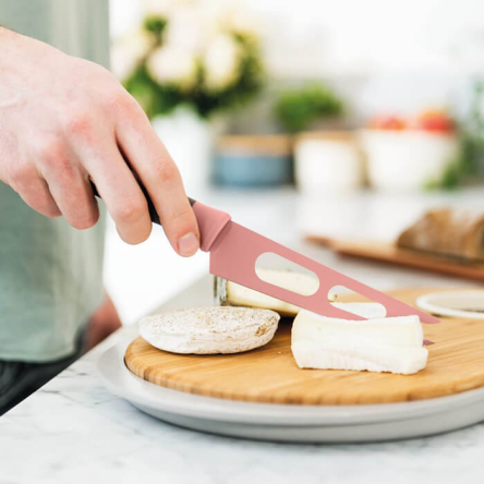 Ніж для сиру BergHOFF LEO з покриттям, рожевий, 13 см - 3