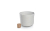 Горшок для цветов Prosperplast TUBO ECO WOOD 14.8х14.8х13см круглый белый (68358-449) - 2