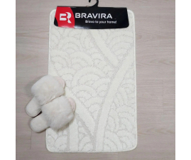 Килимок TM Bravira серія Classik (50х80см)   кремовий Cream, поліпропілен (CLT202020-154)