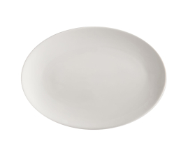 AX0395 Блюдо серверная WHITE BASICS ROUND, фарфоровая, 35 х 25 см