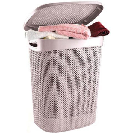 Кошик для білизни UCS DROP DESIGN 52л пудрово-рожева (UCS-170004.1) - 1 Кошик для білизни UCS DROP DESIGN 52л пудрово-рожева (UCS-170004.1) - 1