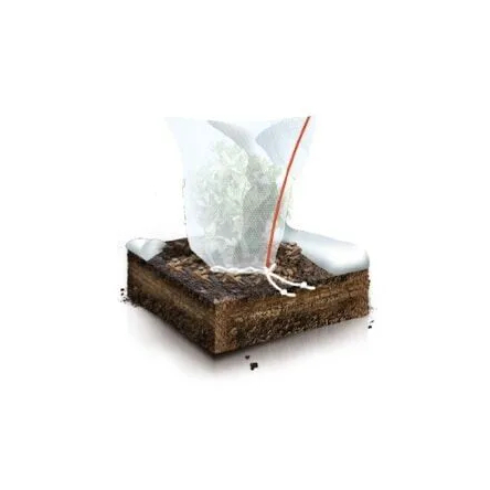 Зимовий білий каптюр на блискавці,2 шт. пакет 0.7х1.1 (Agro-E0040) - 4