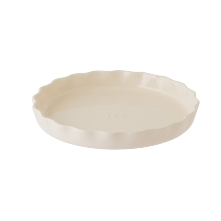 Форма кругла для запікання BergHOFF LEO BALANCE керамічна діаметр 28см, 1.5л бежева (3950514) - 1