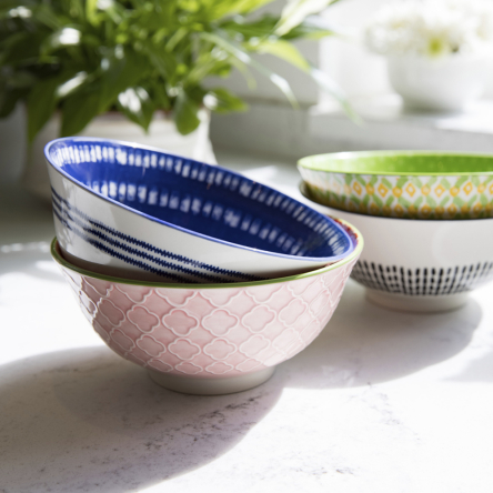 Миска Kitchen Craft GEOMETRIC GREEN, керамика, диам. 16 см, 500 мл - 3 Миска Kitchen Craft GEOMETRIC GREEN, керамика, диам. 16 см, 500 мл - 3