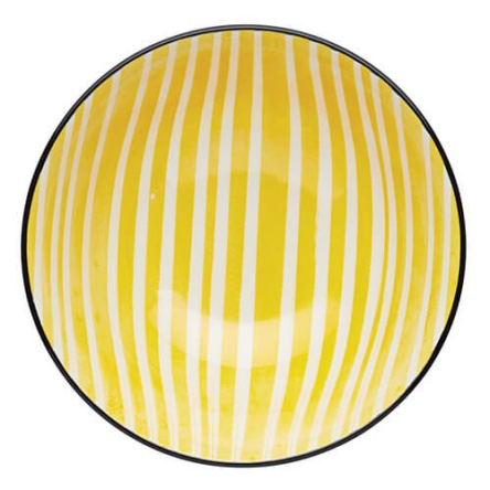 Миска Kitchen Craft YELLOW STRIPE, керамика, диам. 16 см, 500 мл - 4