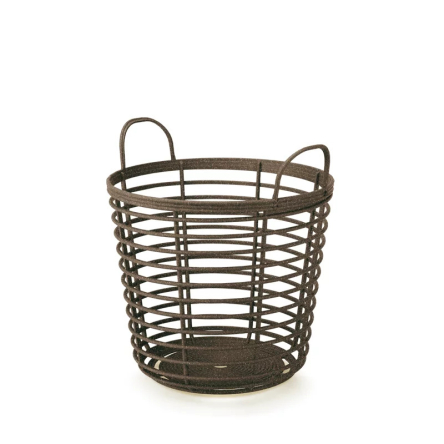 Корзина ажурная Prosperplast ZANZI ECO WOOD с ручками многофункциональная 43х46.3см кофейная (82128-4625) - 1