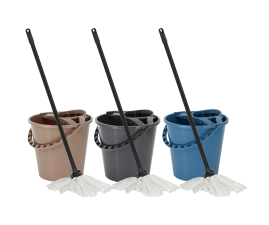 Комплект для уборки YORK МОП СЕТ 10л (Ведро МОП10л, кий, мочалка) (YR-1898)