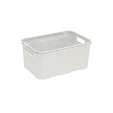 Кошик BRANQ RATTAN 7л білий (BRQ-1742) - 1 Кошик BRANQ RATTAN 7л білий (BRQ-1742) - 1