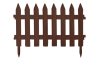 Заборчик декоративный Prosperplast Garden Classic 360х1.5х52см коричневый (40312-222) - 1