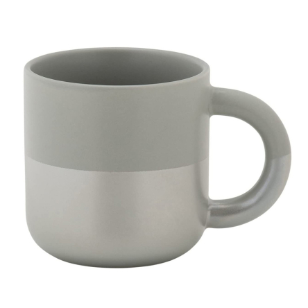 DI0404 Кружка для чая HORIZON Grey, фарфор, 350 мл - 1 DI0404 Кружка для чая HORIZON Grey, фарфор, 350 мл - 1