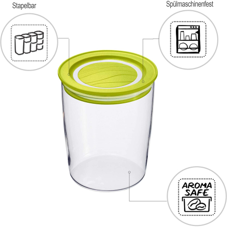 Емкость для сыпучих Rotho CRISTALLO 0.7л (RTH-17296) - 3