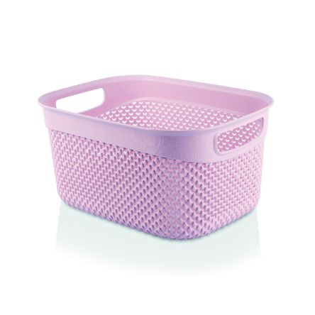 Корзина для хранения UCS DROP DESIGN прямоугольная 3.3л пудрово-розовая (UCS-162009.1) - 1 Корзина для хранения UCS DROP DESIGN прямоугольная 3.3л пудрово-розовая (UCS-162009.1) - 1
