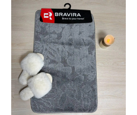 Коврик TM Bravira серия Classik (50х80см) серый Grey, полипропилен (CLT202108-172)
