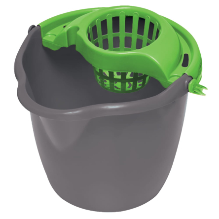 Відро пластикове YORK МОП 12л кругле+ віджим (YR-2369) - 2 Відро пластикове YORK МОП 12л кругле+ віджим (YR-2369) - 2