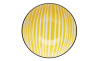 Миска Kitchen Craft YELLOW STRIPE, керамика, диам. 16 см, 500 мл - 4