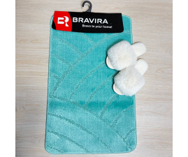 Килимок TM Bravira серія Classik (50х80см)  бірюзовий Turquoise, поліпропілен (CLT201825-164 )