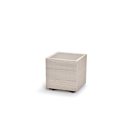 Горщик для квітів Prosperplast Madera Square Eco Wood 28.8х28.8х29см квадратний, білий (82740-449) - 3