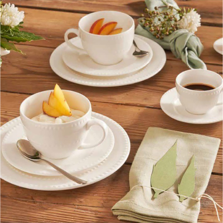 P005100016 Чашка для чая с блюдцем La Porcellana Bianca COLLINA, фарфор, 350 мл - 3