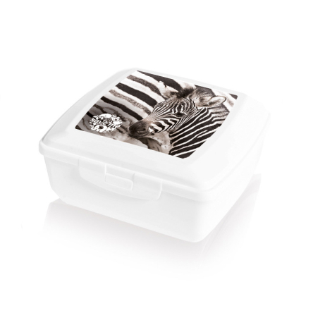 Емкость для завтрака детская BRANQ с рисунком зебра 0.85л (BRQ -1940.1) - 1