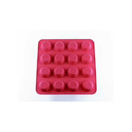Форма силіконова MysSilicone для випічки Macaron 16шт малинова (MYS-612) - 4