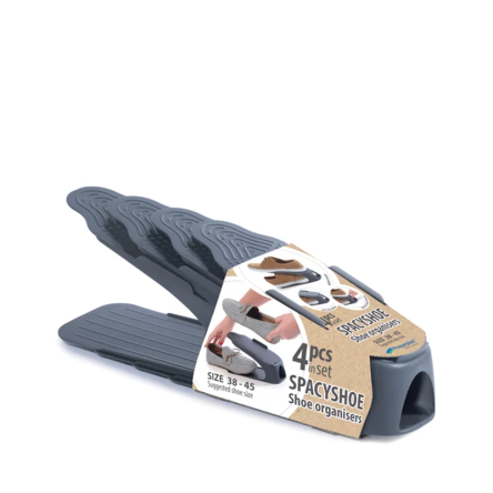 Набор подставок для обуви Prosperplast SPACYSHOE. 38-45. 4шт антрацит (34489-433) - 1 Набор подставок для обуви Prosperplast SPACYSHOE. 38-45. 4шт антрацит (34489-433) - 1