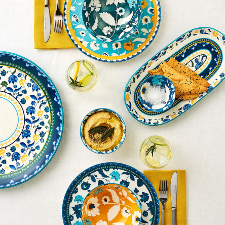 AW0464 Миска RHAPSODY BLUE порцелянова, діам. 20 см, 900 мл - 5