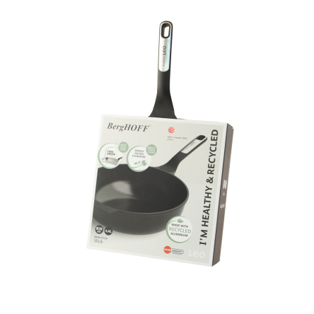 Сковорода-вок с антипригарным покрытием BergHOFF LEO PHANTOM диаметр 28см, 4.4л (3950580) - 2