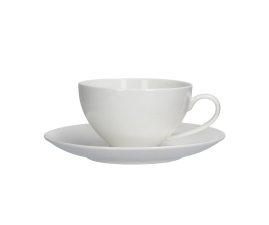 P004200027 Чашка с блюдцем La Porcellana Bianca ESSENZIALE, фарфор, 350 мл