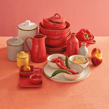 Блюдо сервировочное круглое Rose&Tulipani Milano CONCERTO CORALLO, керамогранит, коралл, диам. 32 см - 3 Блюдо сервировочное круглое Rose&Tulipani Milano CONCERTO CORALLO, керамогранит, коралл, диам. 32 см - 3