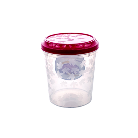 Емкость для морозилки BRANQ RUKKOLA TWIST с завинчивающейся малиновой крышкой 1.0л (BRQ -1112.2) - 2