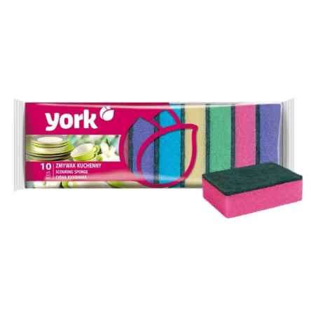 Губка для посуду YORK Джамбо 10шт (YR-3003) - 1