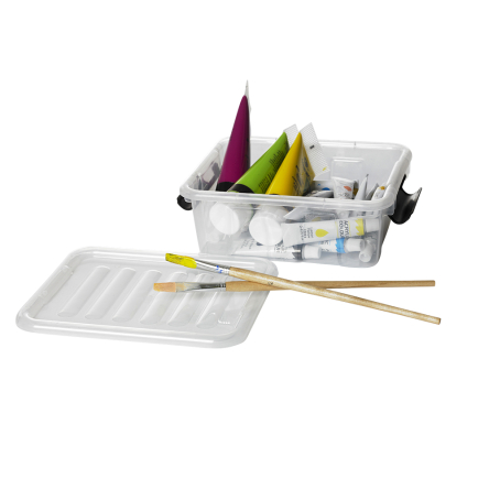 Ємність для зберігання Plast Team HOME BOX 1.5л прозорий з чорним (TEA-2236) - 2 Ємність для зберігання Plast Team HOME BOX 1.5л прозорий з чорним (TEA-2236) - 2