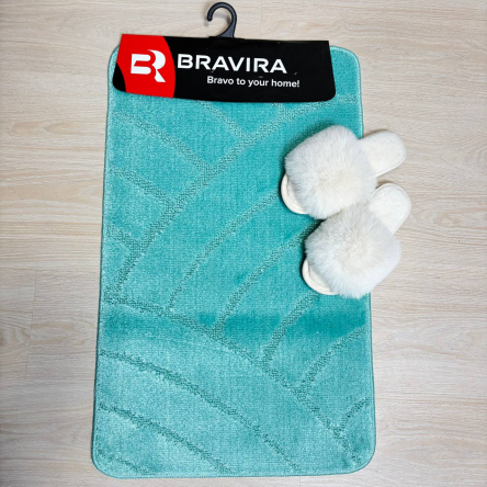 Килимок TM Bravira серія Classik (50х80см) бірюзовий Turquoise, поліпропілен (CLT201825-164 ) - 1