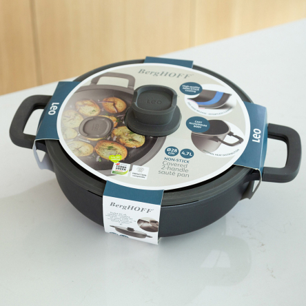 Сотейник з антипригарним покриттям BergHOFF LEO STONE+діаметр 28см, 4.7л (3950595) - 2