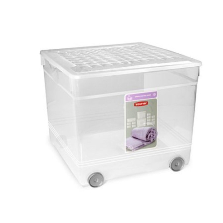 Скринька для зберігання 33л TEXTILE BOX на колесах (CUR-3001) - 1 Скринька для зберігання 33л TEXTILE BOX на колесах (CUR-3001) - 1