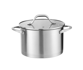 Каструля з кришкою BRAVIRA з нержавіючої сталі 18х11.5см, об'єм 2.9л (BR8101-18)